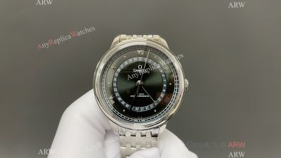 Omega De Ville 42mm Green/White/Grey Face WG Band 8901 Movement Watch